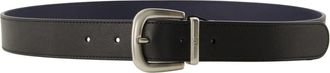 Valentino Garavani Mini VLogo Signature Reversible Buckle Belt - Heren - Riemen - Zwart - 85 CM - Leer - Accessoires