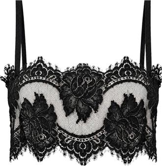PDR Phisique Du Role Top bustier in pizzo - - Tops - Donna - Nero - S