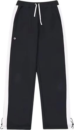 Converse Drawstring White stripe Sweatpants Asia Sizing Black 10026911-A02
