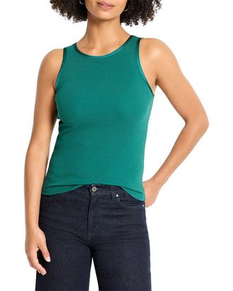 Nic+Zoe Nic+Zoe Trimmed Perfect Knit Ribbed Tank