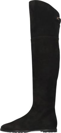 Maisons Skorpios Stefania Over-knee Boots - Dames - Over de knie laarzen - Zwart - 38 1/2 EU - Leer - Schoenen