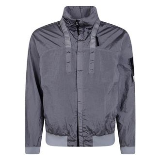 Stone Island Nylon Metal Bomberjack - Heren - Zomerjassen - Grijs - L - Nylon - Jassen