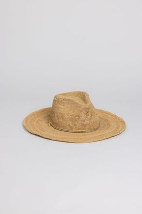 Hat Attack Raffia Crochet Continental in Natural/gold at Nordstrom