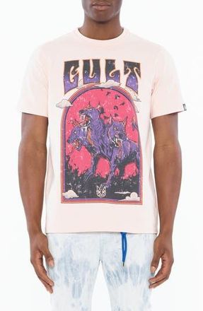 Cult of Individuality Logo Graphic T-Shirt in Powder Pink at Nordstrom Rack, Size X-Large