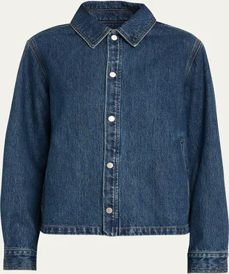 Still Here Coach Boxy Denim Jacket