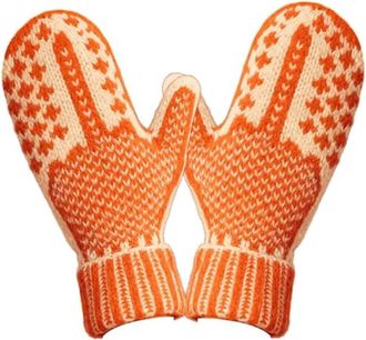 Generic The Naughty List Mittens | Cozy Knit with a Hidden Attitude, Hand Knitted Funny Hidden Middle Finger Winter Warm Mittens