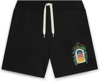 Casablanca Avenida Sweatshorts - Heren - Bermuda - Zwart - 2XL - Katoen - Korte Broeken
