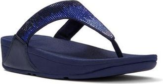 FitFlop Lulu Ombre Crystal Toe-Post Sandals in Nightfall Blue at Nordstrom, Size 11