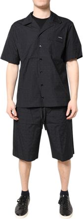 Dolce & Gabbana Black Cotton Men Pajama Set Sleepwear Clothing