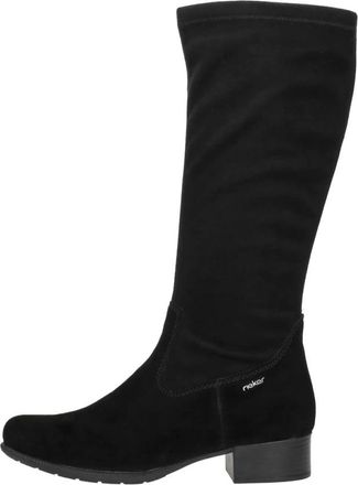 Rieker Lange Laarzen - Dames - Hoge Laarzen - Zwart - 38 EU - Leer - Schoenen