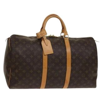 Louis Vuitton Pre-owned Weekend Bags, female, Brown, Size: ONE SIZE Pre-owned Keepall 50 Boston Bag