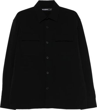 Karl Lagerfeld Overhemd met lange mouwen - Zwart