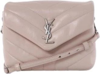 Saint Laurent Pre-owned Loulou Schoudertas - Dames - Vintage Schoudertas - Beige - ONE Size - Leer - Vintage