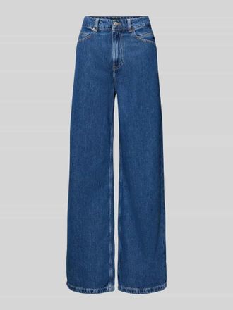 Boss Orange by Hugo Boss BOSS Orange Regular Fit Wide Leg Jeans aus reiner Baumwolle Modell THE MARLENE in Blau, Gr&ouml;&szlig;e 26/32