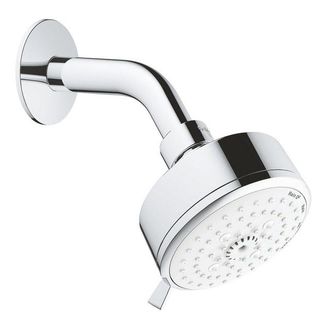 GROHE Tempesta Cosmopolitan 100 Hoofddouche - 10cm - 4 straalsoorten - wandmontage - chroom/wit