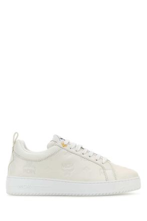 MCM Mcm White Leather New Terrain Sneakers