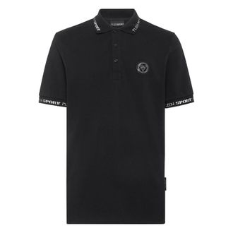 Plein Sport Polo Tiger - Heren - Sport - Zwart - Maat: XS Katoen