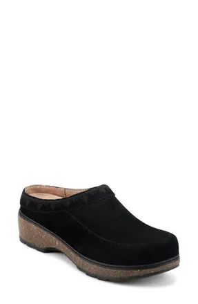 Earth Kamona Clog in Black Suede at Nordstrom, Size 9.5