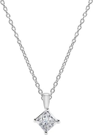 Grown Brilliance 14KT White Gold 0.62 Carat Lab Grown Diamond Pendant Necklace for Women