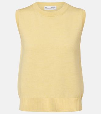 Oscar De La Renta Virgin wool sweater vest