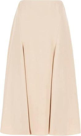 Fendi Zijden rok - Dames - Rokken - Beige - Maat: XS Zijde