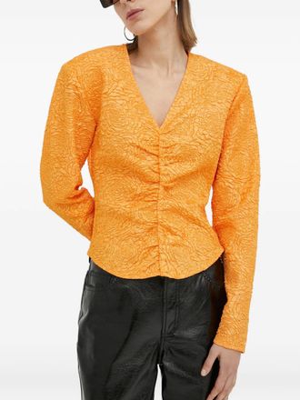 Gestuz Blusa con arricciatura - Arancione