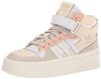 adidas Originals Womens Forum Mid Sneaker, Ecru Tint/White/Bliss Orange (Bodega), 9 Narrow