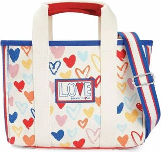 Brighton Red, White And You Mini Tote In Cream