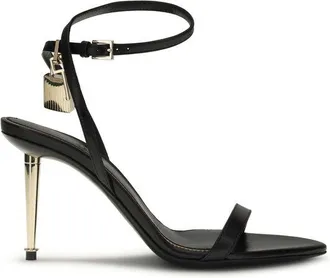 Tom Ford Black Goatskin Stiletto Heel Womens Sandals