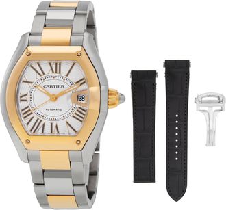 Cartier Roadster Large Model Automatic White Dial Watch W2RD0010