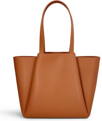 Kaai Pyramid Leather Tote Bag in Cognac at Nordstrom