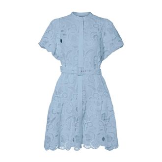 Y.A.S Y.a.s - Yassana SS Dress - Dames - Jurken - Blauw - Maat: L Katoen