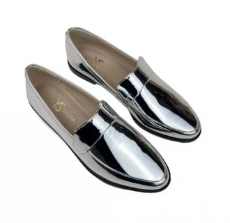 Yosi Samra Womens Olivia Loafer In Silver