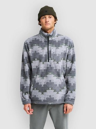 Billabong Boundary Mock Neck Half-Zip Felpa in Pile grigio