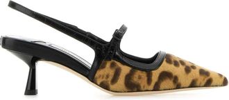 Jimmy Choo London Geprinte Kalfsleren Pumps - Dames - Pumps - Veelkleurig - 36 EU - Leer - Schoenen