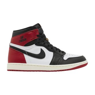 Nike Jordan Schoenen, Heren, Veelkleurig, 36 1/2 EU, Leer, 1 Retro High OG Black Toe Reimagined
