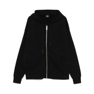 44 Label Group Zip-throughs, male, Black, XL, Black Zip Hoodie with Pockets