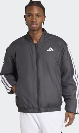 adidas Bomberjacke ADIDAS SPORTSWEAR ESS 3S INS BOMB, Herren, Gr. 3XL, schwarz, Obermaterial: 100% Polyester, normal, Jacken Bomberjacke