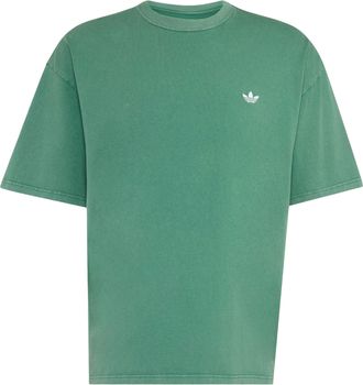 adidas Trefoil Essentials Washed Loose Dropped T-Shirt Asia Sizing Collegiate Green LC6377