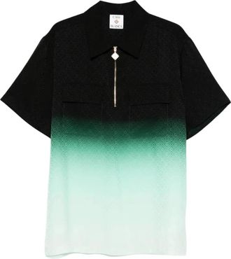 Casablanca Gradient Monogram Zip Polo - Heren - Polos - Veelkleurig - XS - Tops