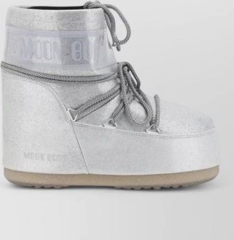 Moon Boot glitter ankle snow boots