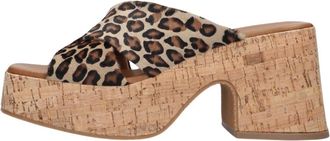 Notre-V Schoenen, Dames, Bruin, 39 EU, Leer, Heeled Mules