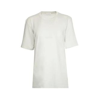Saint Laurent Tonal Logo T-Shirt - female - Saint Laurent - T-Shirts - White - M - Tops