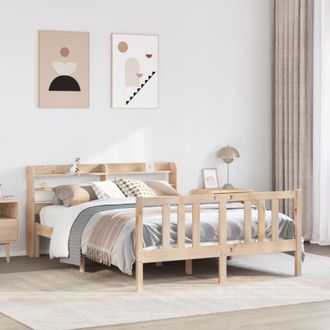 vidaXL Bed Frame with Headboard without Mattress 120x200 cm Vidaxl