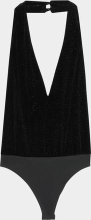 Ramy Brook Zia Halter Plunge Bodysuit