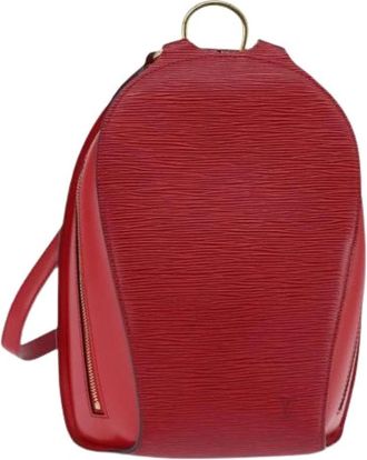Louis Vuitton Pre-owned Leren Rugzak - Dames - Vintage Rugzakken - Rood - ONE Size - Leer - Vintage