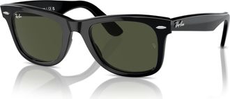 Ray-Ban ORIGINAL WAYFARER RB 2140 Black/G- Classic Green 54/18/150 unisex Sunglasses