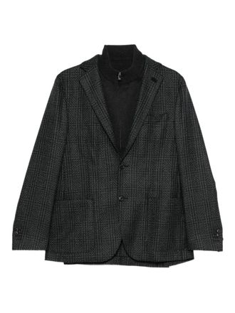 Corneliani single-breasted blazer - men - Fabric - 50 - Black