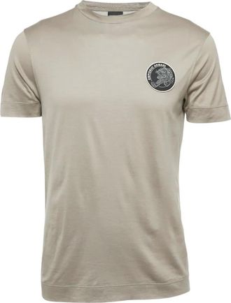 Emporio Armani T-shirt met logopatch - Grijs