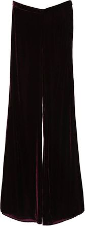 Forte_Forte Forte_Forte Plain Velvet Flare Pants